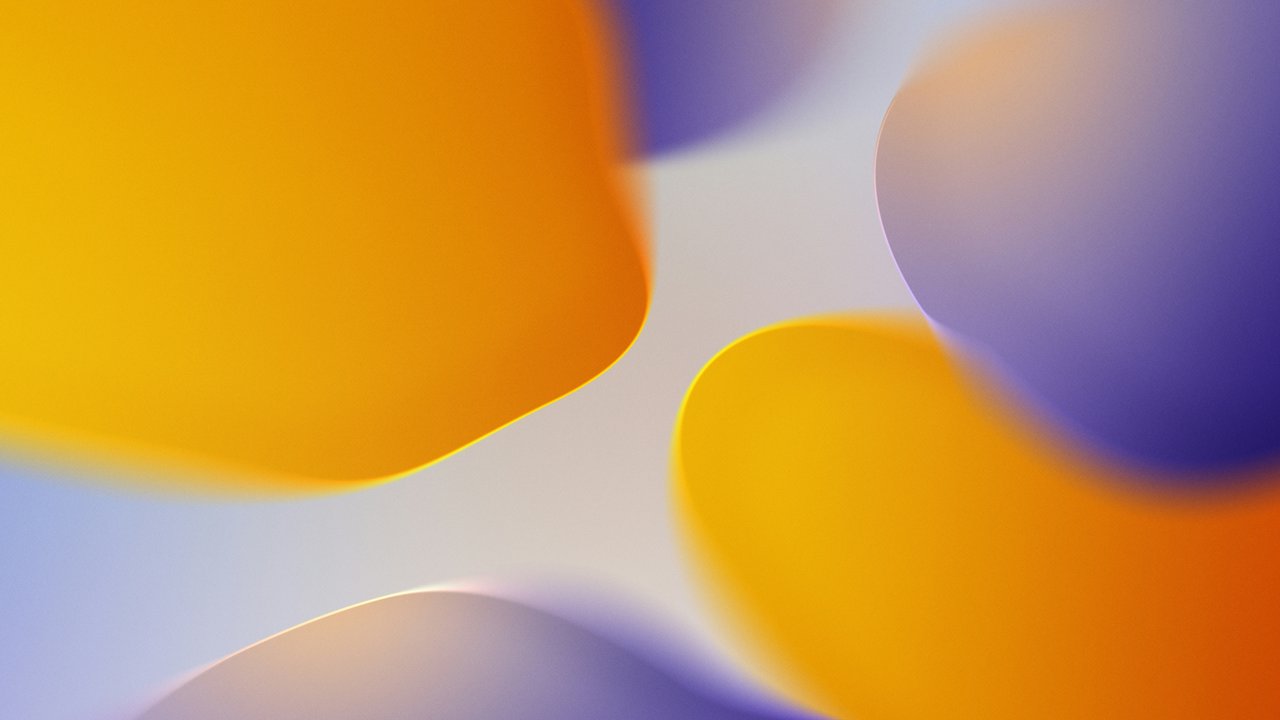Orange and purple bubbles - HDV 720p wallpapers in 1280x720 resolution