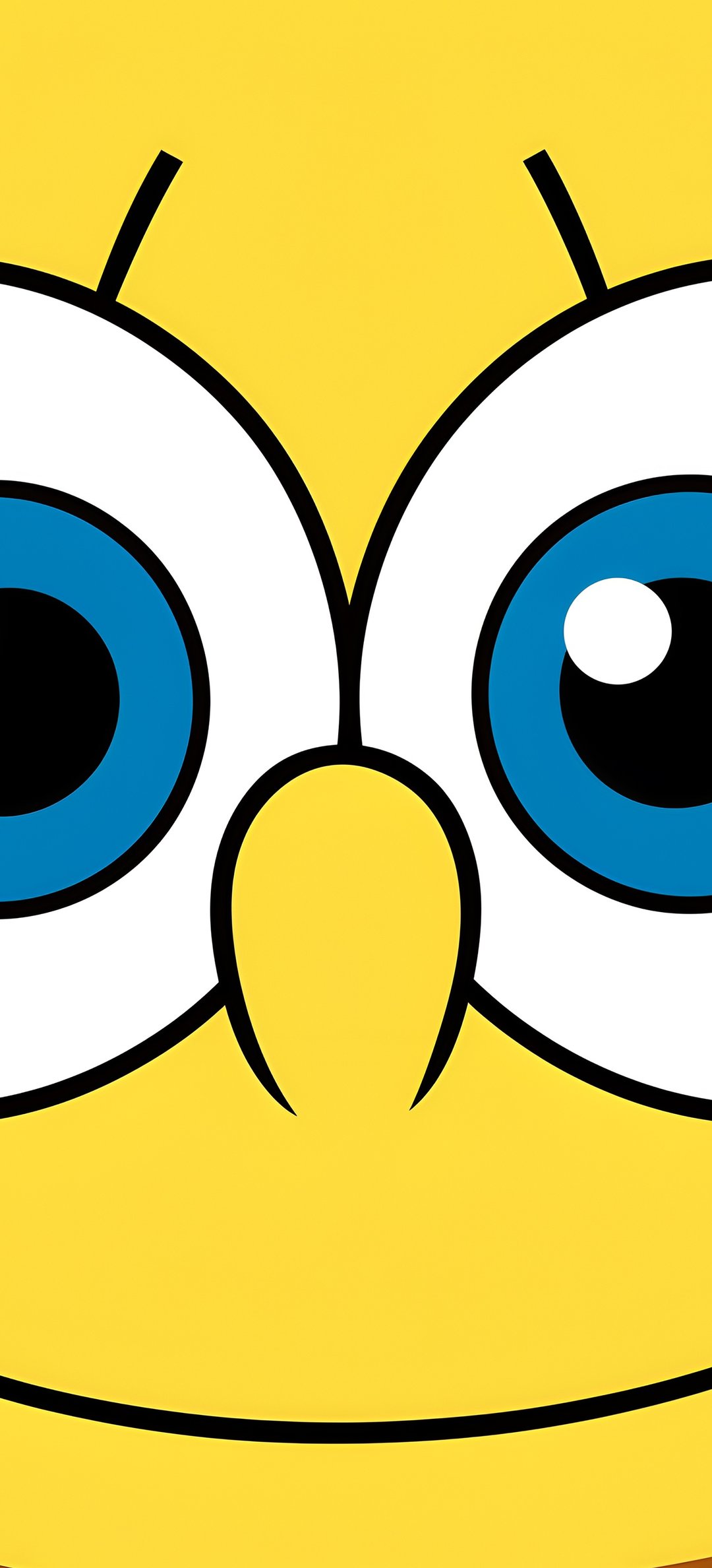 SpongeBobs Joyful Cartoon Face - Wallpapers for Honor/Huawei in 1080x2376 resolution
