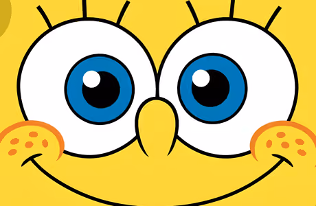HDV 720p обои Nickelodeon (1280x720): Губка Боб, глаза, улыбка, лицо