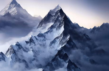 Fog Wallpapers: mountains, winter, valley, sky
