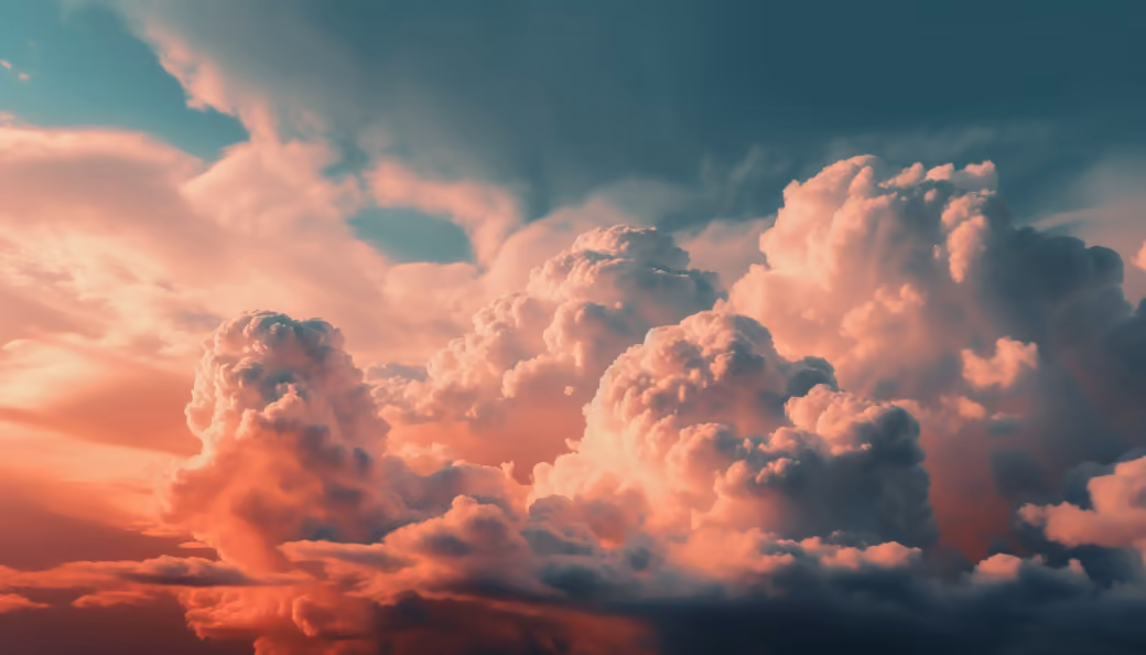 Evening Clouds at Sunset - Wallpapers for Apple iMac 24″ in 4480x2520 resolution
