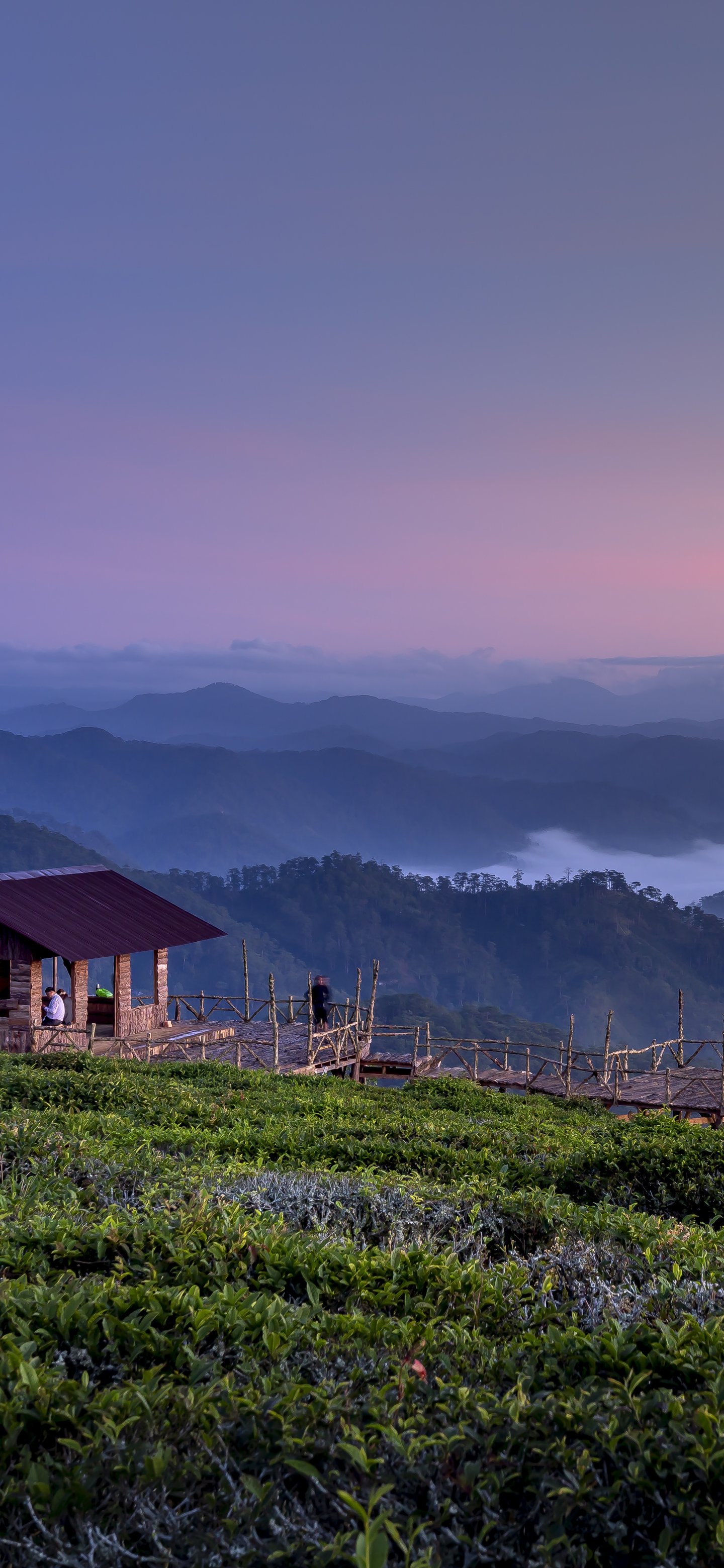Sunset Cabin in Mountain Valley - Wallpapers for Samsung Galaxy S24/S24 Ultra/S25 Ultra/S25+/S26 Ultra in 1440x3120 resolution