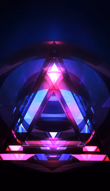 Abstractions wallpapers: triangle, neon, glass, glow