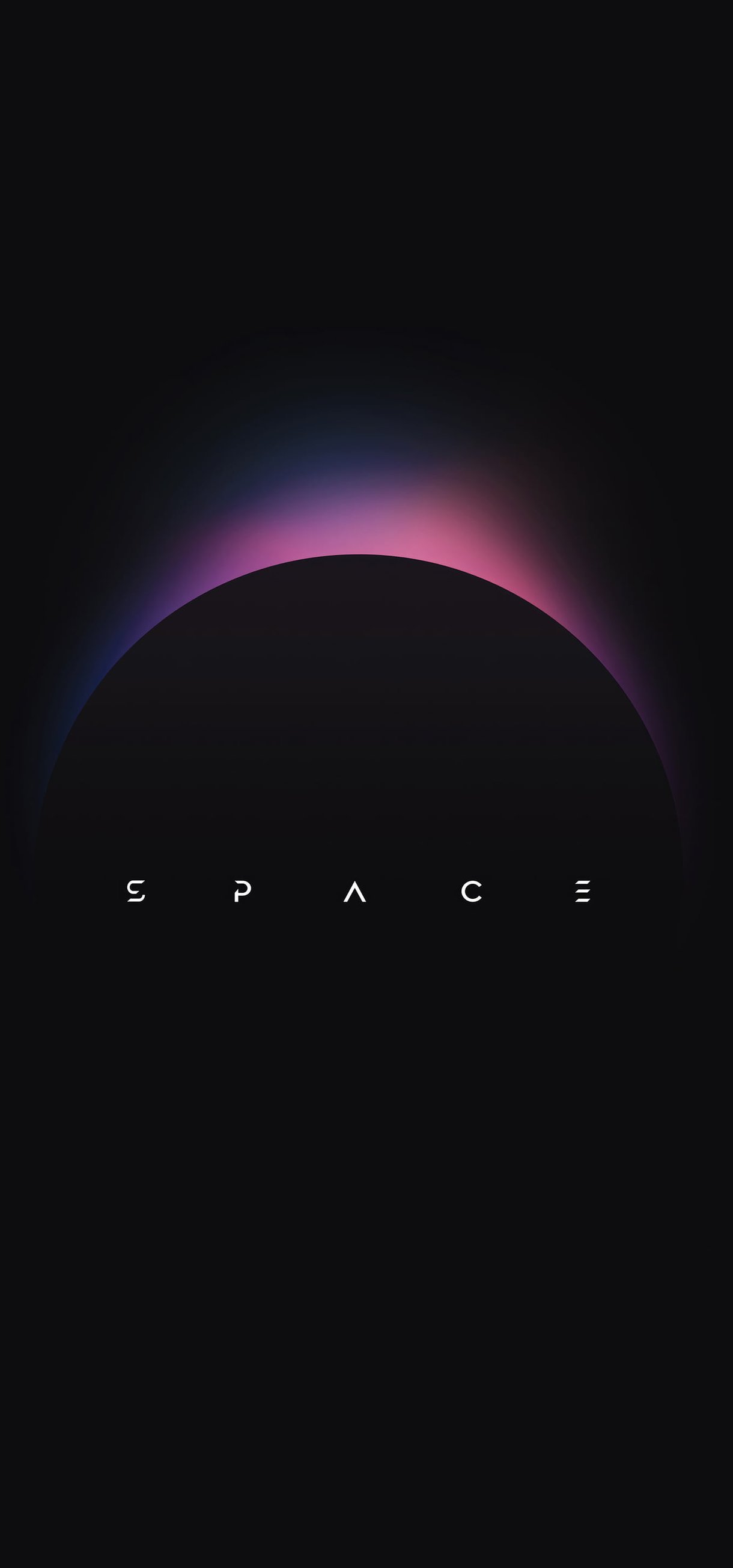 Minimalistic neon eclipse - Wallpapers for Xiaomi 17/17 Pro in 1220x2608 resolution