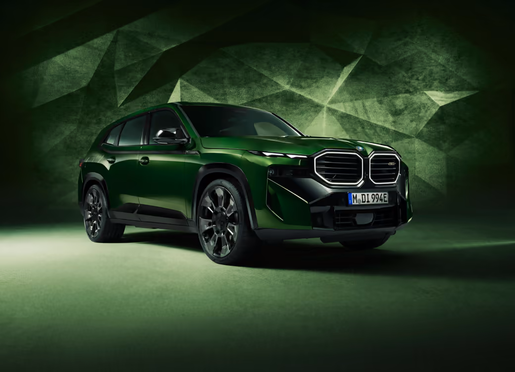Green BMW XM Performance SUV - WSVGA wallpapers in 1024x600 resolution