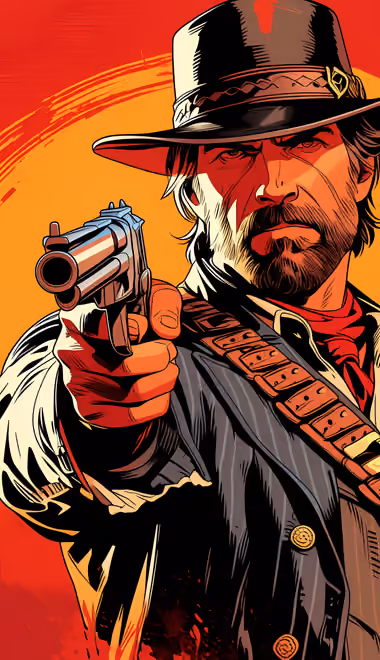 Western Wallpapers for LG/ASUS (480x854): Arthur Morgan, Red Dead Redemption 2, cowboy, western