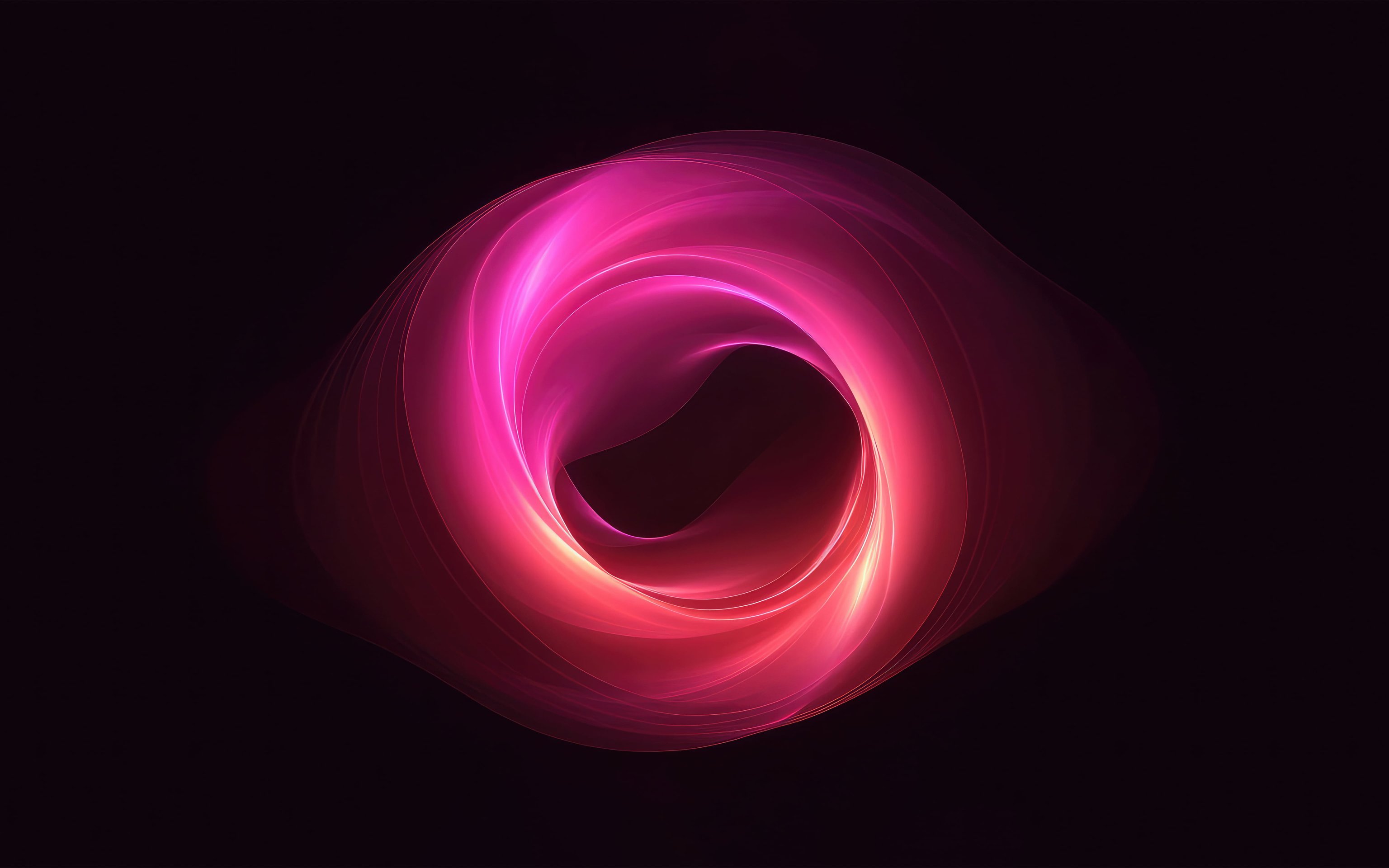 Neon Ring with Light Trails - Wallpapers for Apple MacBook 16″ in 3072x1920 resolution
