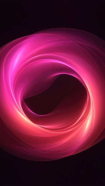 Neon Ring with Light Trails - Wallpapers for Nokia, Samsung in 360x640 resolution