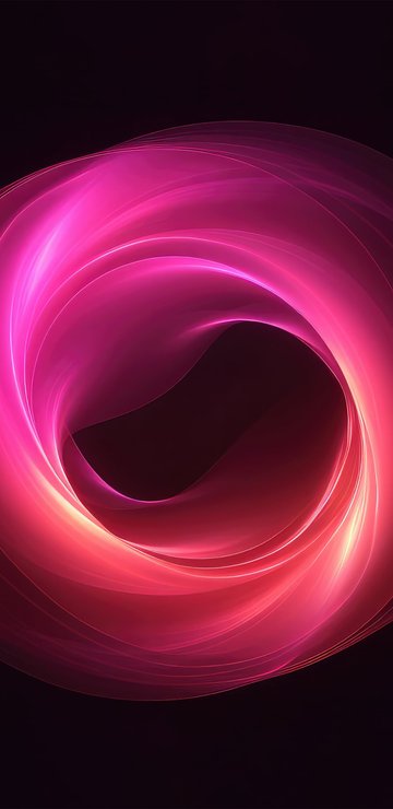 Neon Ring with Light Trails - Wallpapers for Samsung in 360x740 resolution