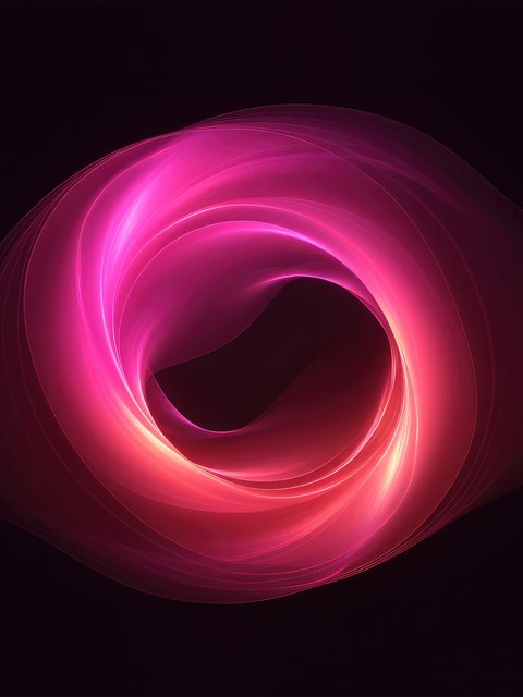 Neon Ring with Light Trails - Wallpapers for HTC/BlackBerry in 480x640 resolution
