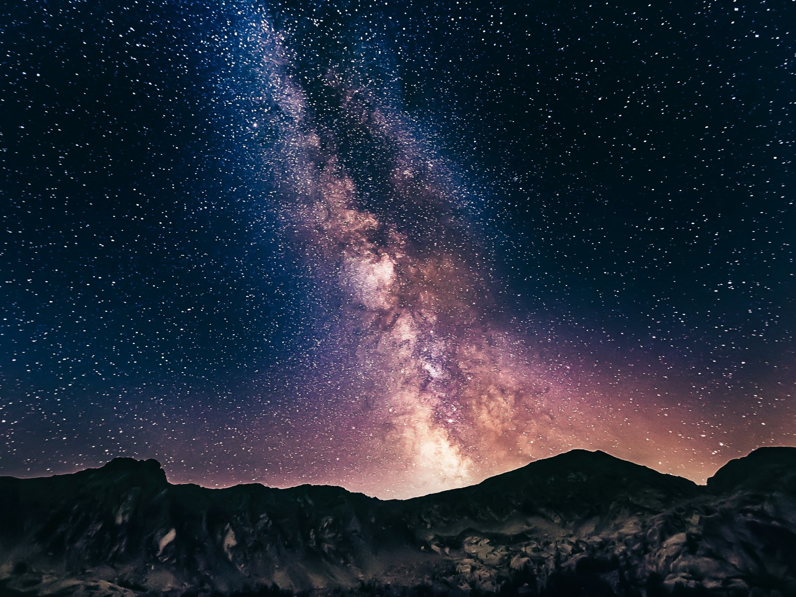 The Milky Way in the sky - UXGA wallpapers in 1600x1200 resolution