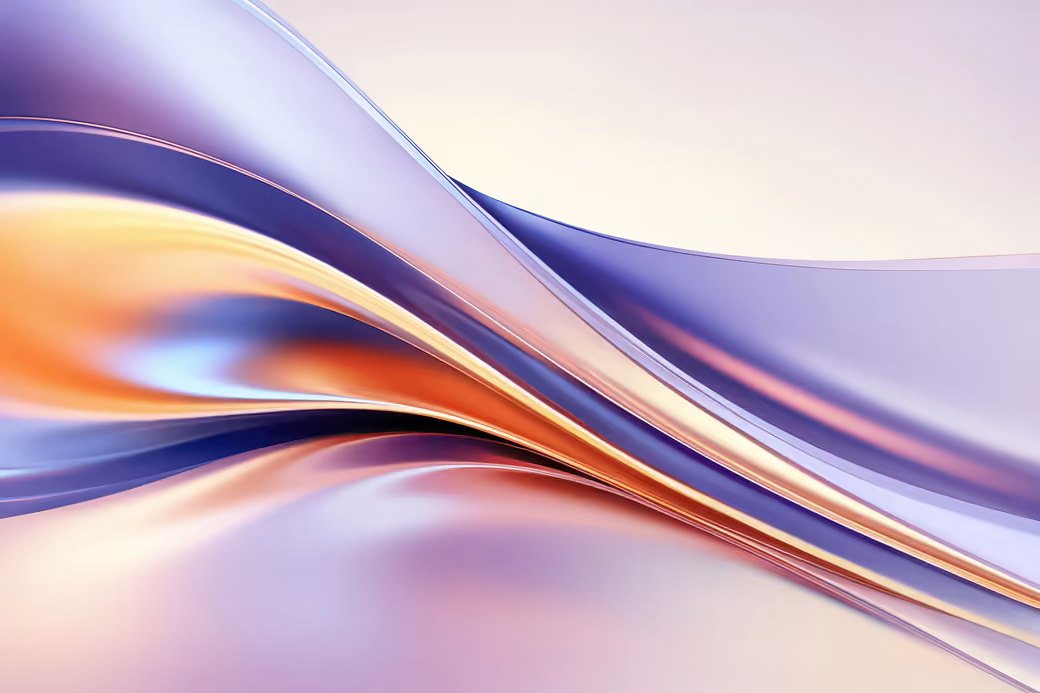 Flowing Gradient Waves in Minimalism - 4K PC Wallpapers in 3840x2160 resolution
