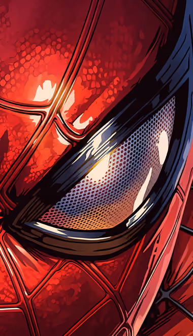 Обои комикс для HTC/BlackBerry (480x640): Человек-паук, Marvel, комикс, глаза