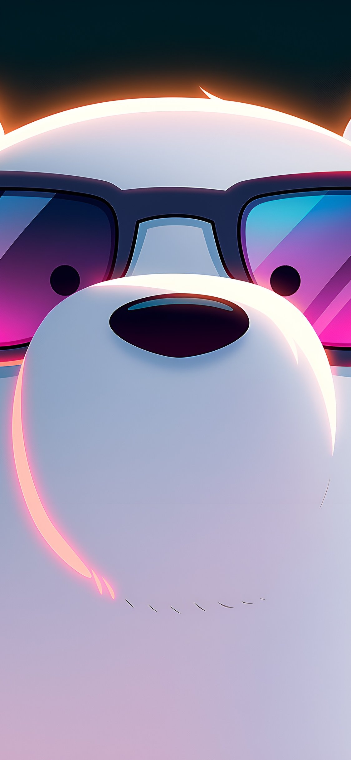 Polar Bear with Sunglasses - Wallpapers for iPhone X/XS/11 Pro in 1125x2436 resolution