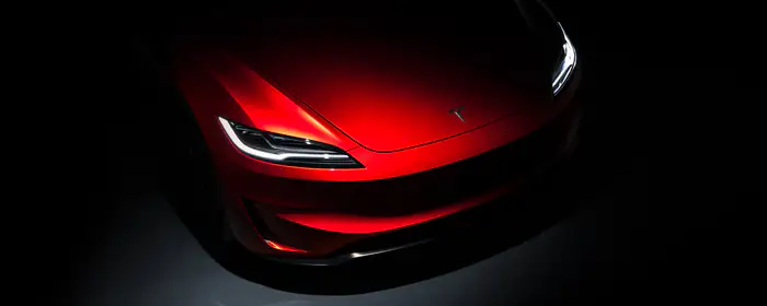 UltraWide 32:9 обои освещение (3840x1080): Tesla Model 3 Performance, электромобиль, седан, спорткар