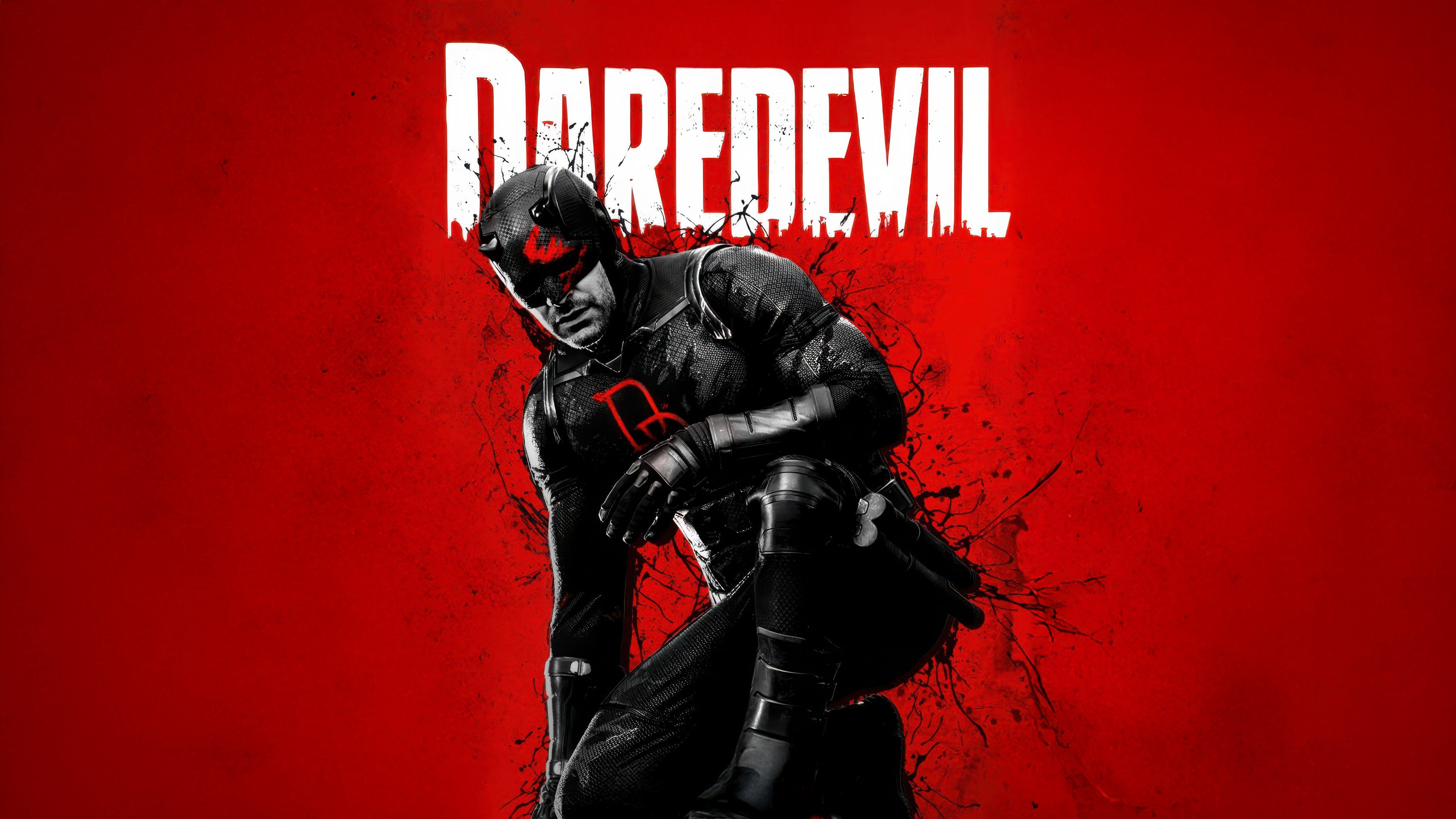 Daredevil в черном костюме - Обои для Apple iMac 21.5″ в разрешении 4096x2304