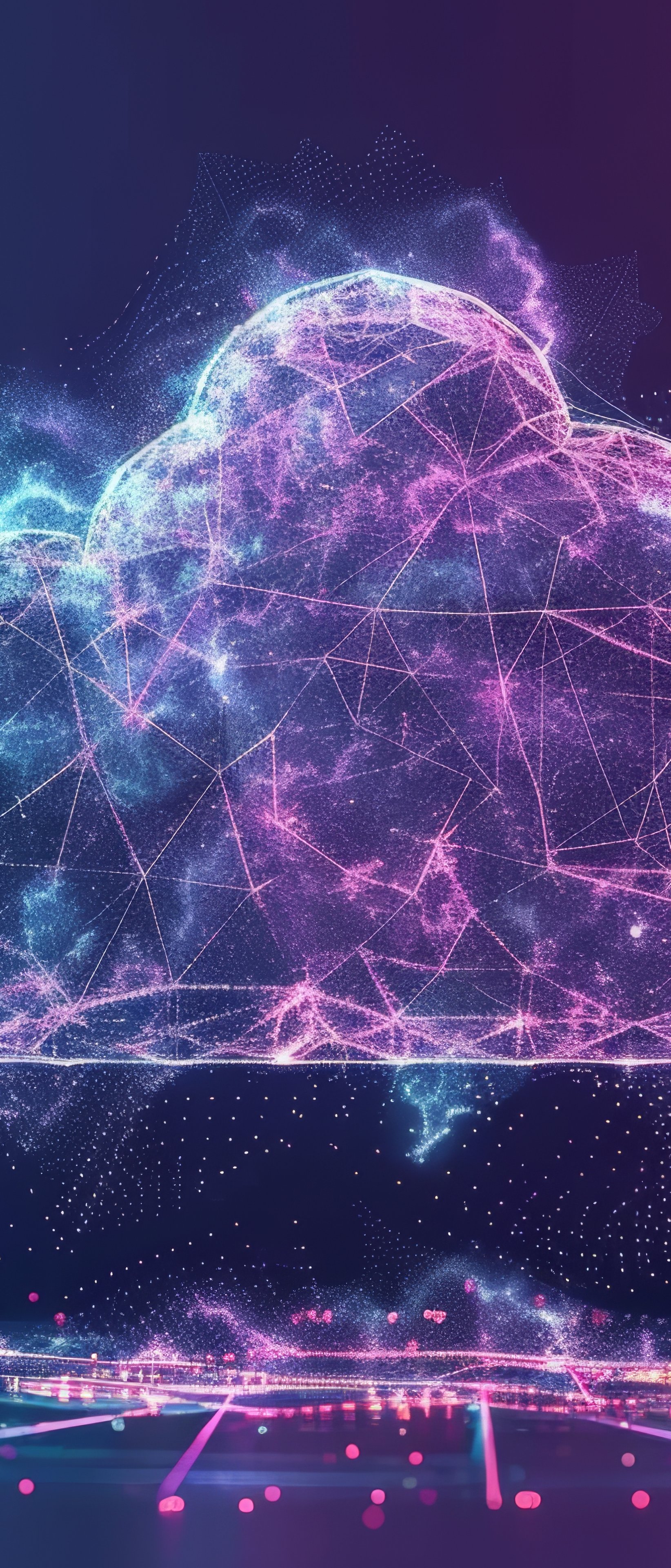 Digital Cloud Data Network - Wallpapers for Sony Xperia 1/Xperia 1 III/Xperia PRO-I in 1644x3840 resolution