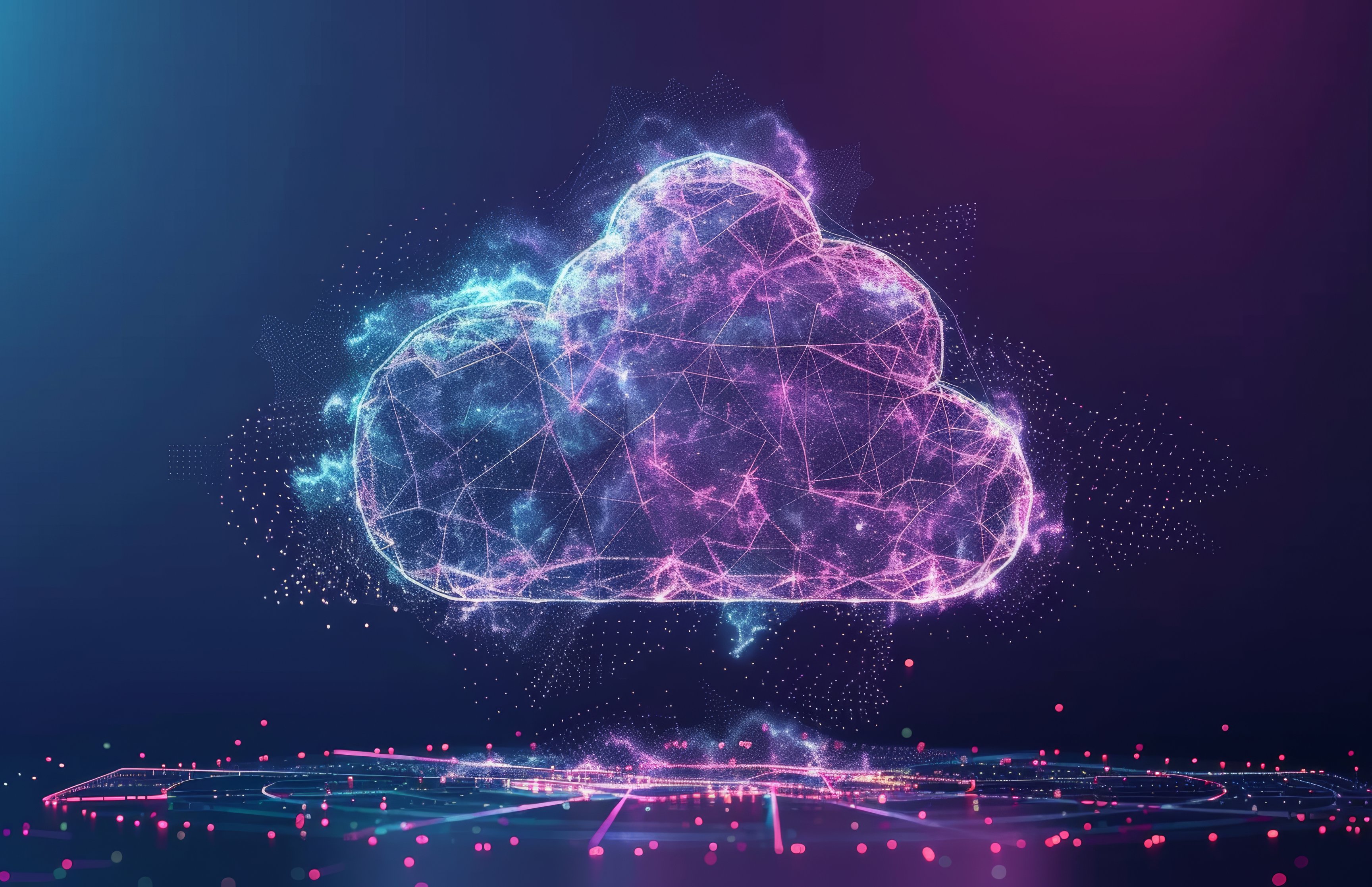 Digital Cloud Data Network - Wallpapers for Apple MacBook 16.2″ in 3456x2234 resolution