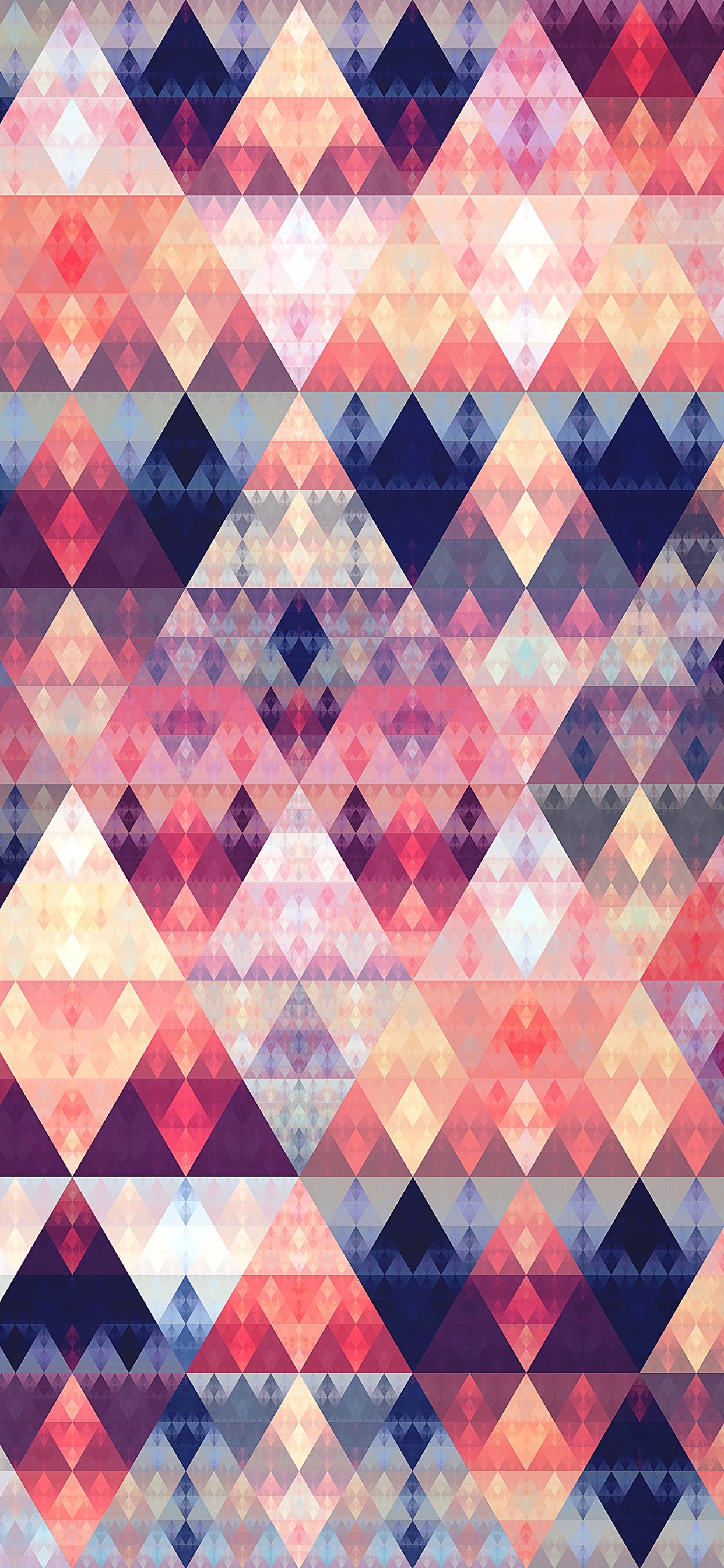 Colorful Triangle Mosaic Pattern - Wallpapers for iPhone 11 Pro Max in 1242x2688 resolution