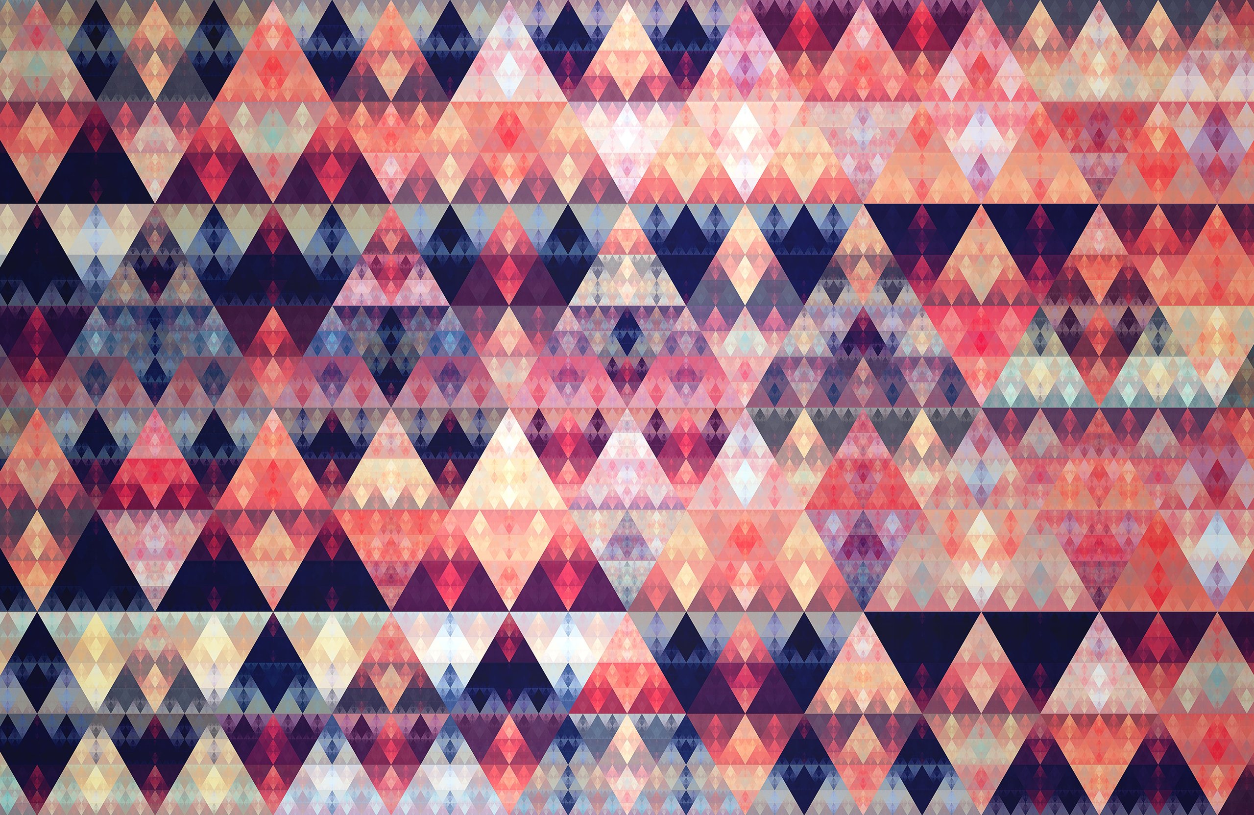 Colorful Triangle Mosaic Pattern - Wallpapers for Apple MacBook Air 13 M2″ in 2560x1664 resolution