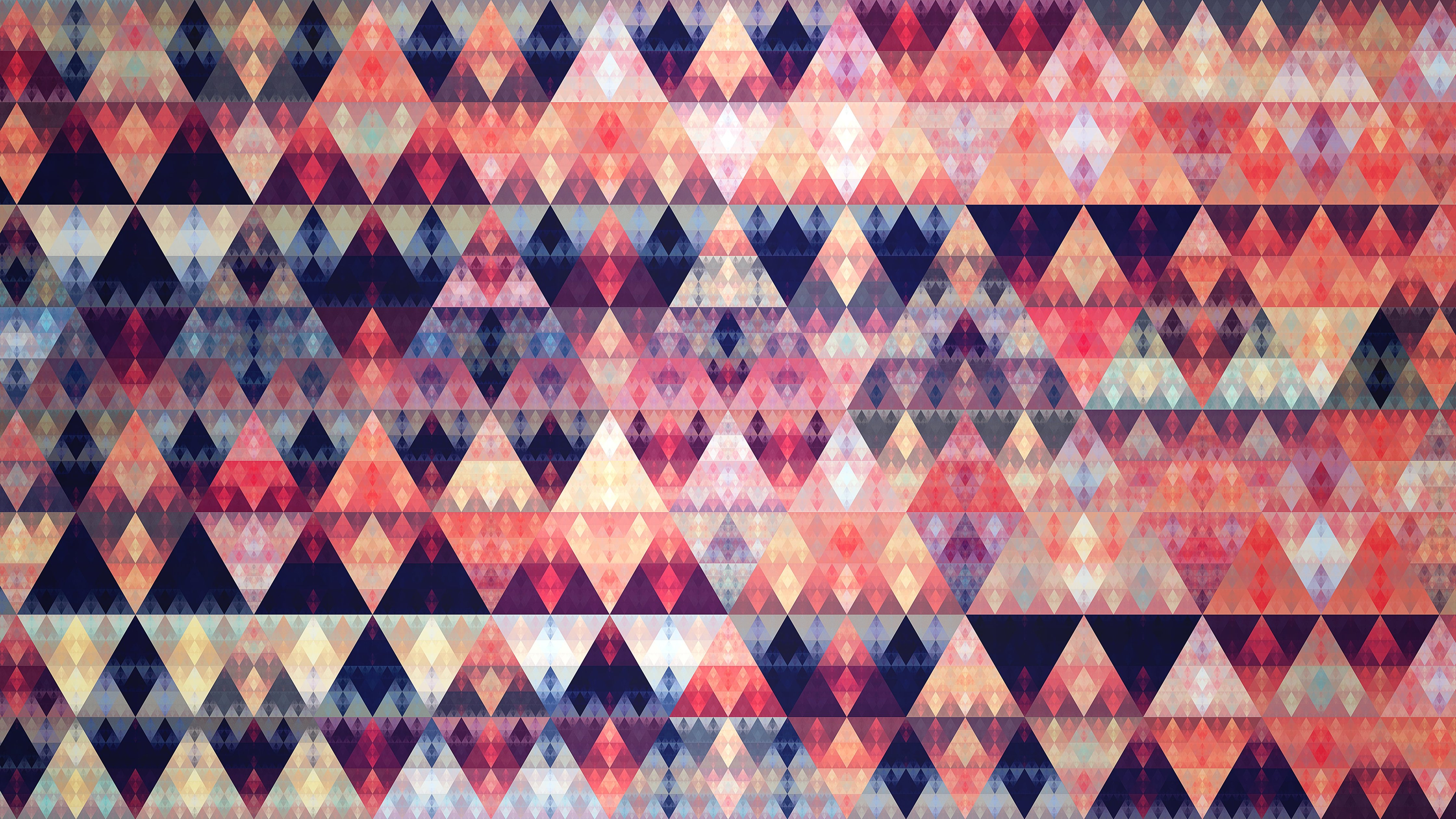 Colorful Triangle Mosaic Pattern - Wallpapers for Apple iMac 24″ in 4480x2520 resolution