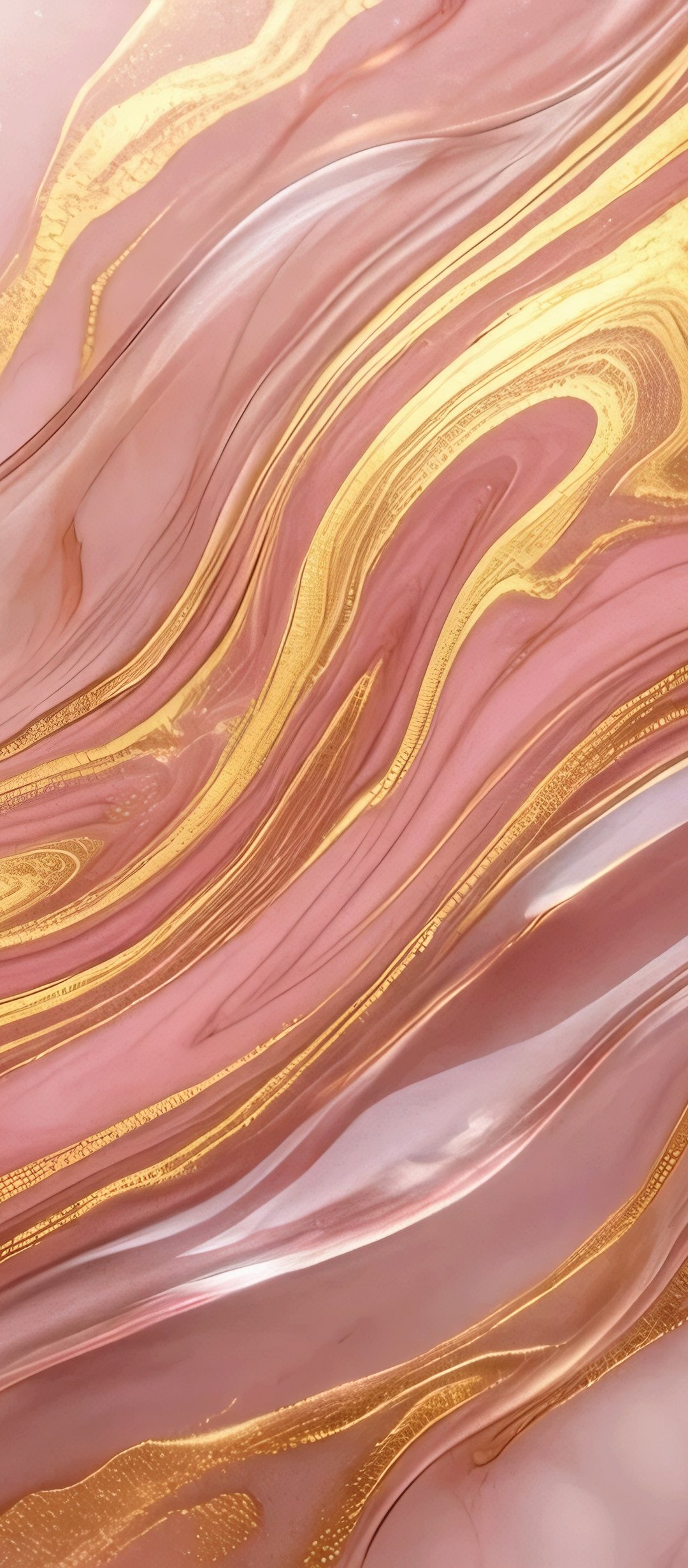 Pink Marble with Gold Veins - Wallpapers for TECNO/Infinix in 1080x2460 resolution