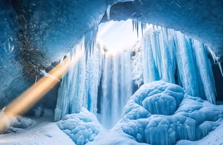 Nature wallpapers: cave, arctic, winter, ice