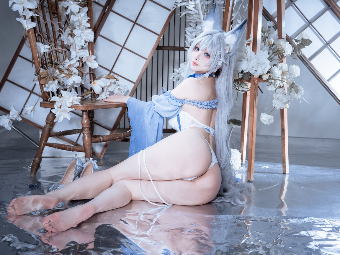 Ryoko Cosplay with fox ears - XGA+ wallpapers in 1152x864 resolution