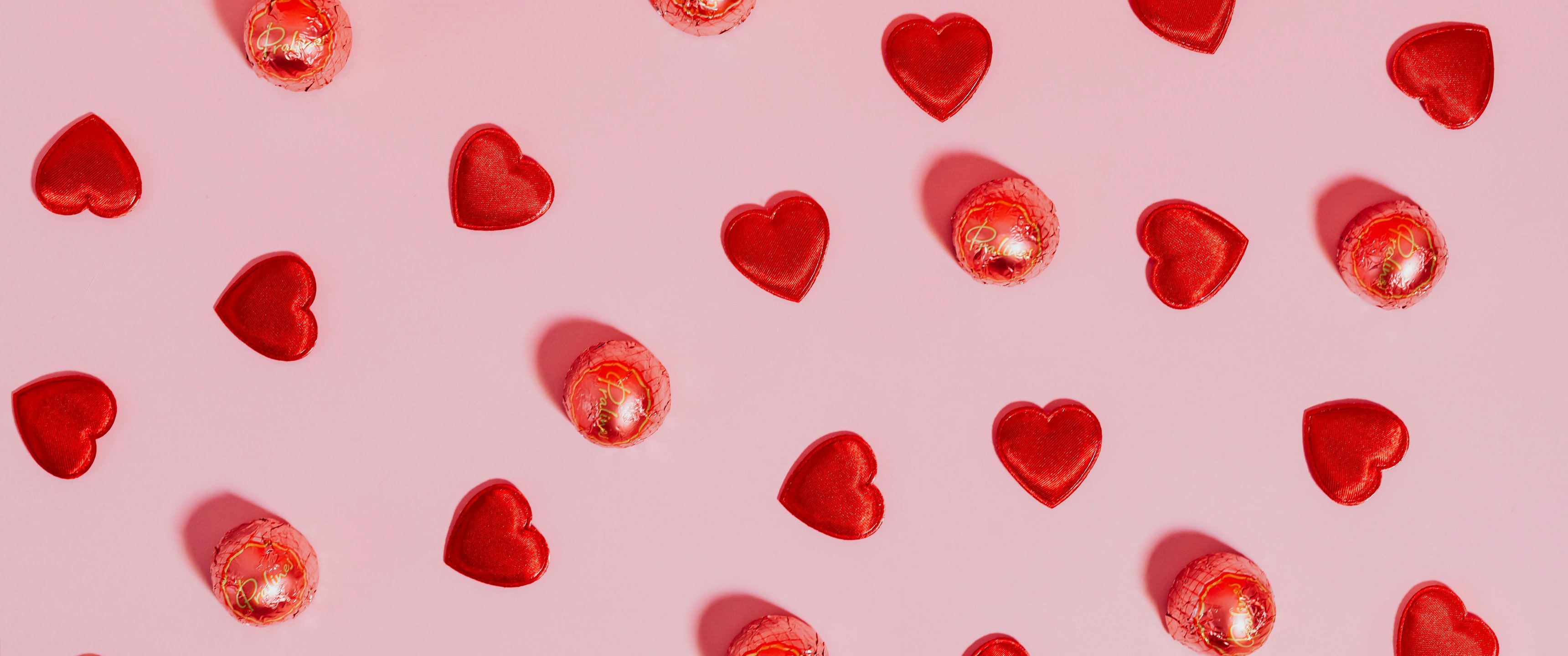 Valentines Day Candy Hearts - UltraWide 21:9 wallpapers in 3440x1440 resolution