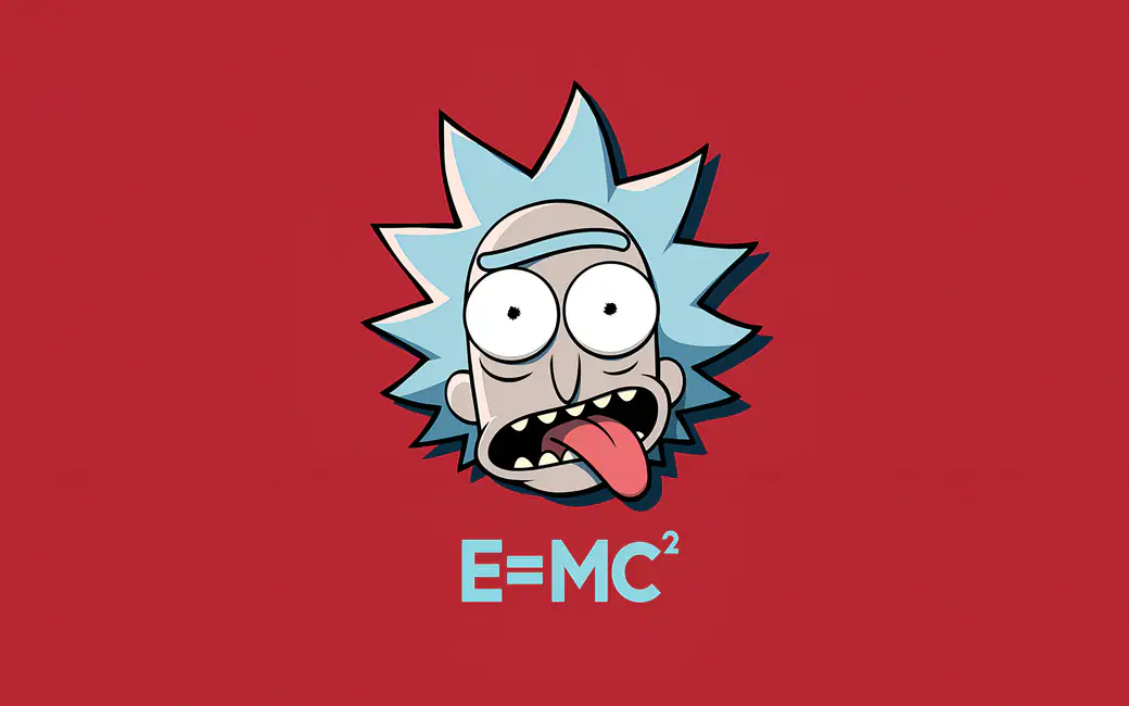 Rick Sanchez Cartoon Portrait — desktop and phone wallpaper, free download