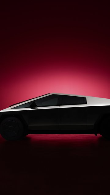 Tesla Cybertruck side view - Wallpapers for Nokia, Samsung in 360x640 resolution