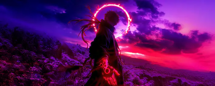 UltraWide 21:9 rage wallpapers (2560x1080): anime character, hand, aura, magic