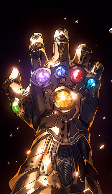 Fist Wallpapers for iPhone 13 Pro Max/12 Pro Max/14 Plus (1284x2778): Thanos, infinity Gauntlet, Marvel, comic