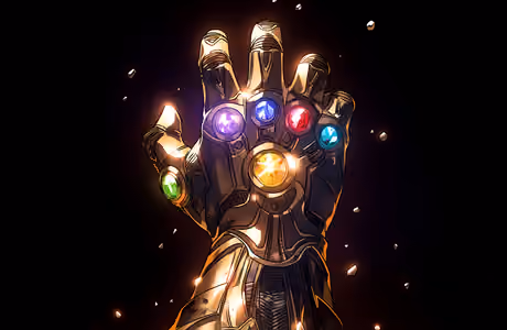 Gemstone Wallpapers for Samsung/Xiaomi (2000x2000): Thanos, infinity Gauntlet, Marvel, comic