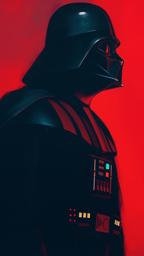 Darth Vader on a red background - Wallpapers for LG/ASUS in 480x854 resolution