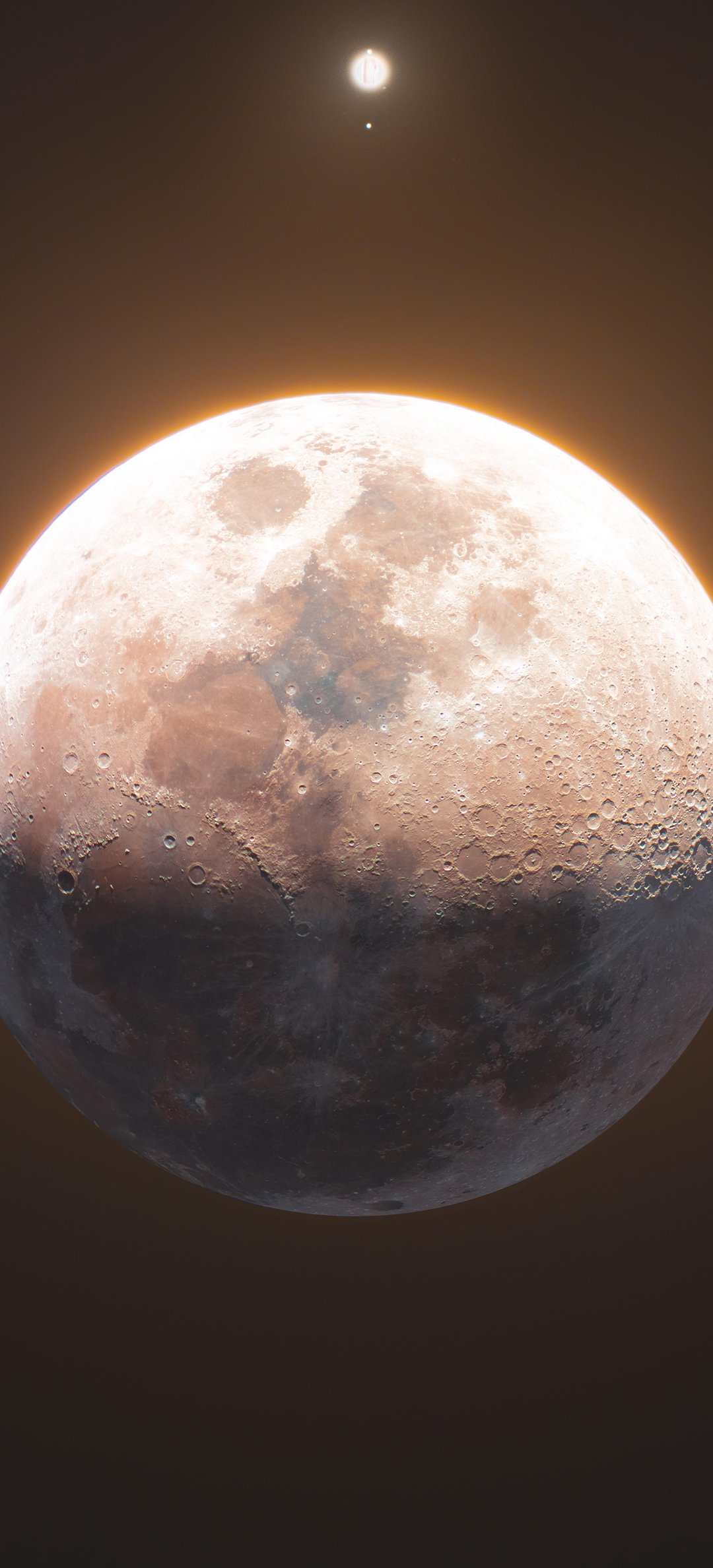 Moonlit Crater under Sunshine - Wallpapers for Honor/Huawei in 1080x2376 resolution