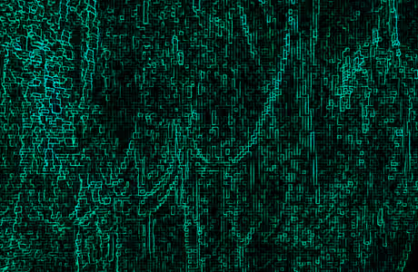 4К обои код (3840x2160): киберпанк, глитч, неон, линии