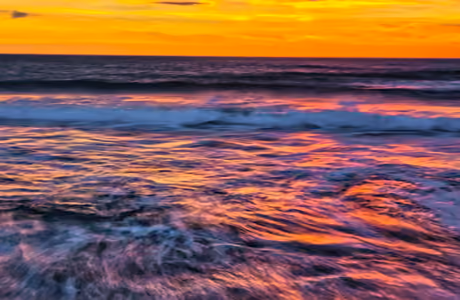 Nature wallpapers: sunset, sea, waves, evening