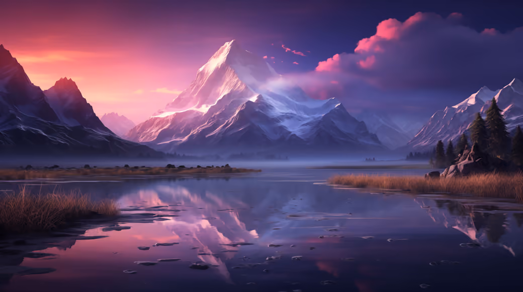 Mountain Sunset Over Forest River - Wallpapers for Samsung Galaxy Z Fold 2/3 in 1768x2208 resolution