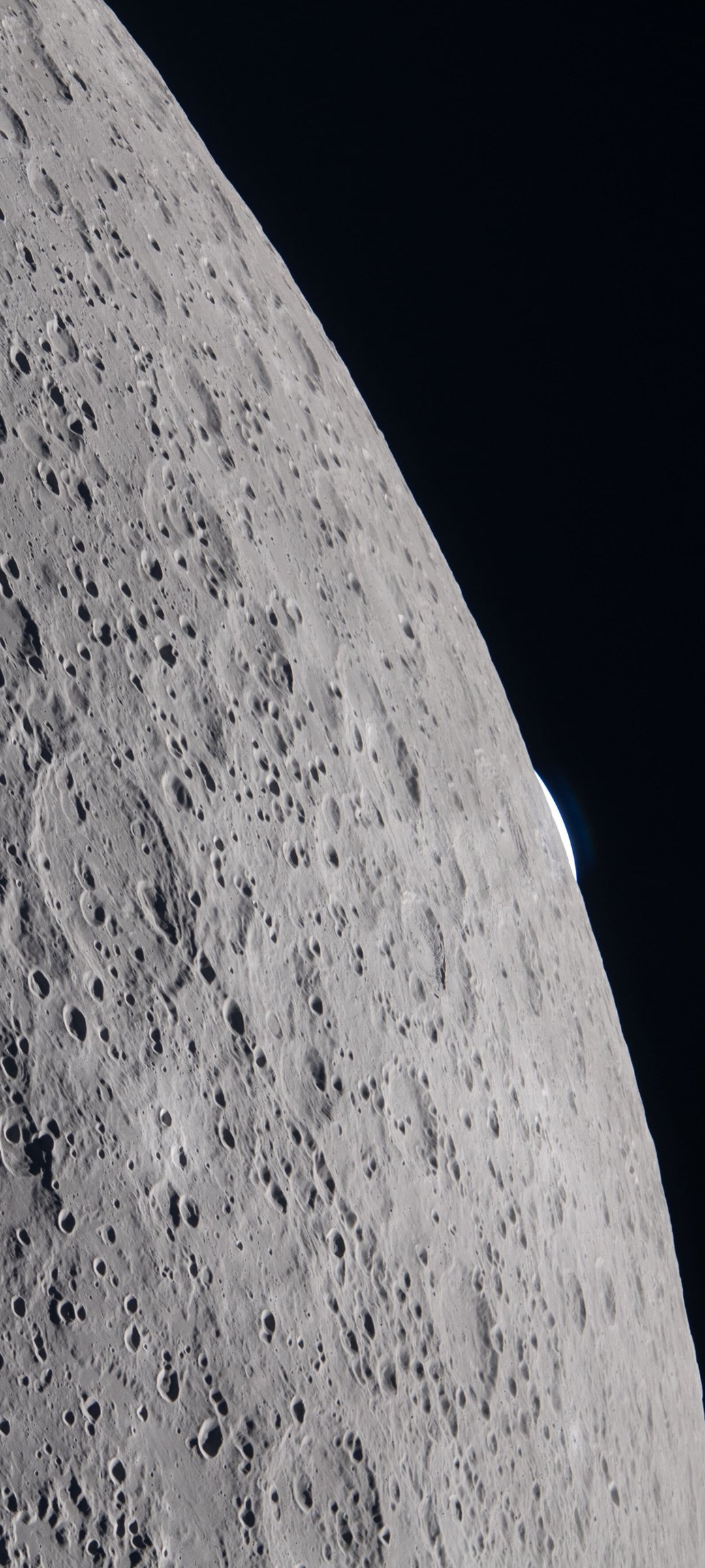 Moon Surface from Artemis II Orbit - Wallpapers for Samsung Galaxy M55, POCO M4/X4/X5, Xiaomi Redmi 12/13/Note 13/Note 14/Note 14S in 1080x2400 resolution