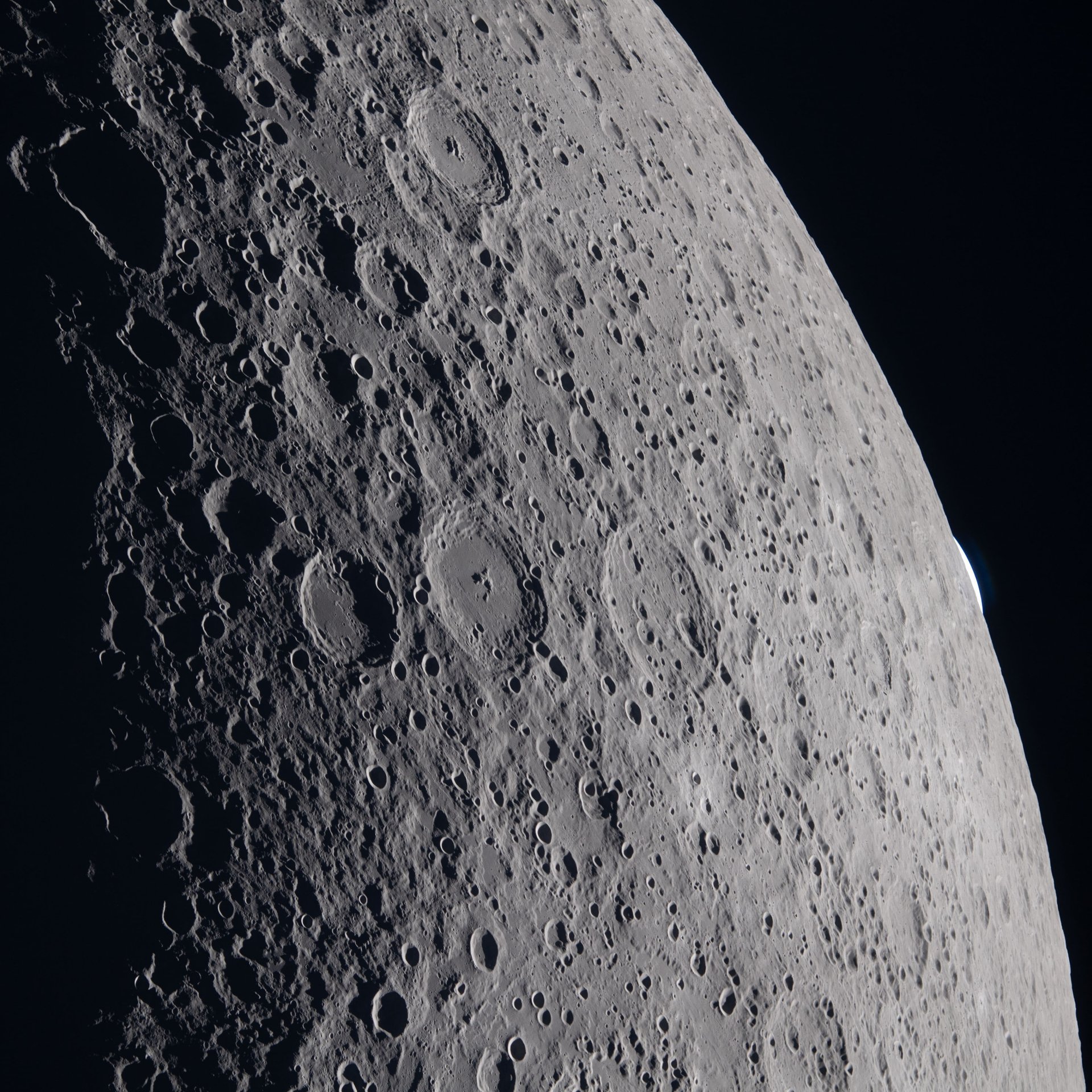 Moon Surface from Artemis II Orbit - Wallpapers for Samsung Galaxy Tab in 1920x1920 resolution