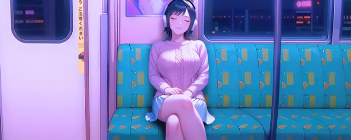 5K2K UltraWide 21:9 wallpapers (5120x2160): anime girl, subway, night, train