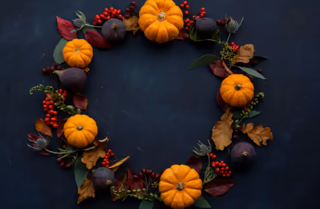 Celebrations wallpapers: Halloween, wreath, autumn, pumpkin