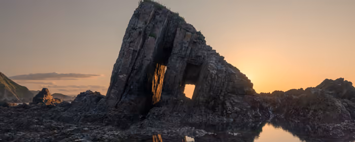 UltraWide 32:9 Spain wallpapers (5120x1440): Spain, evening, sunset, stones
