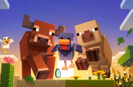 Farm Wallpapers for Apple iPad 1 (1024x1024): Minecraft, pixelart, farm, cactus
