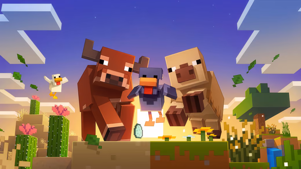 Animals from Minecraft - Wallpapers for iPad Pro 12.9″ in 2732x2732 resolution