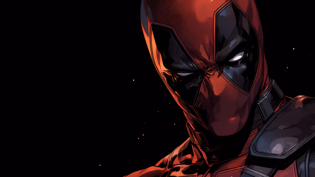 Deadpool in Mask and Armor - WSVGA wallpapers in 1024x600 resolution