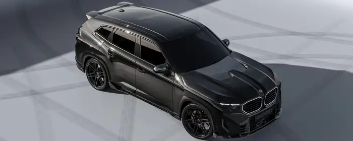 UltraWide 32:9 обои обвес (3840x1080): BMW XM, Manhart, обвес, карбон