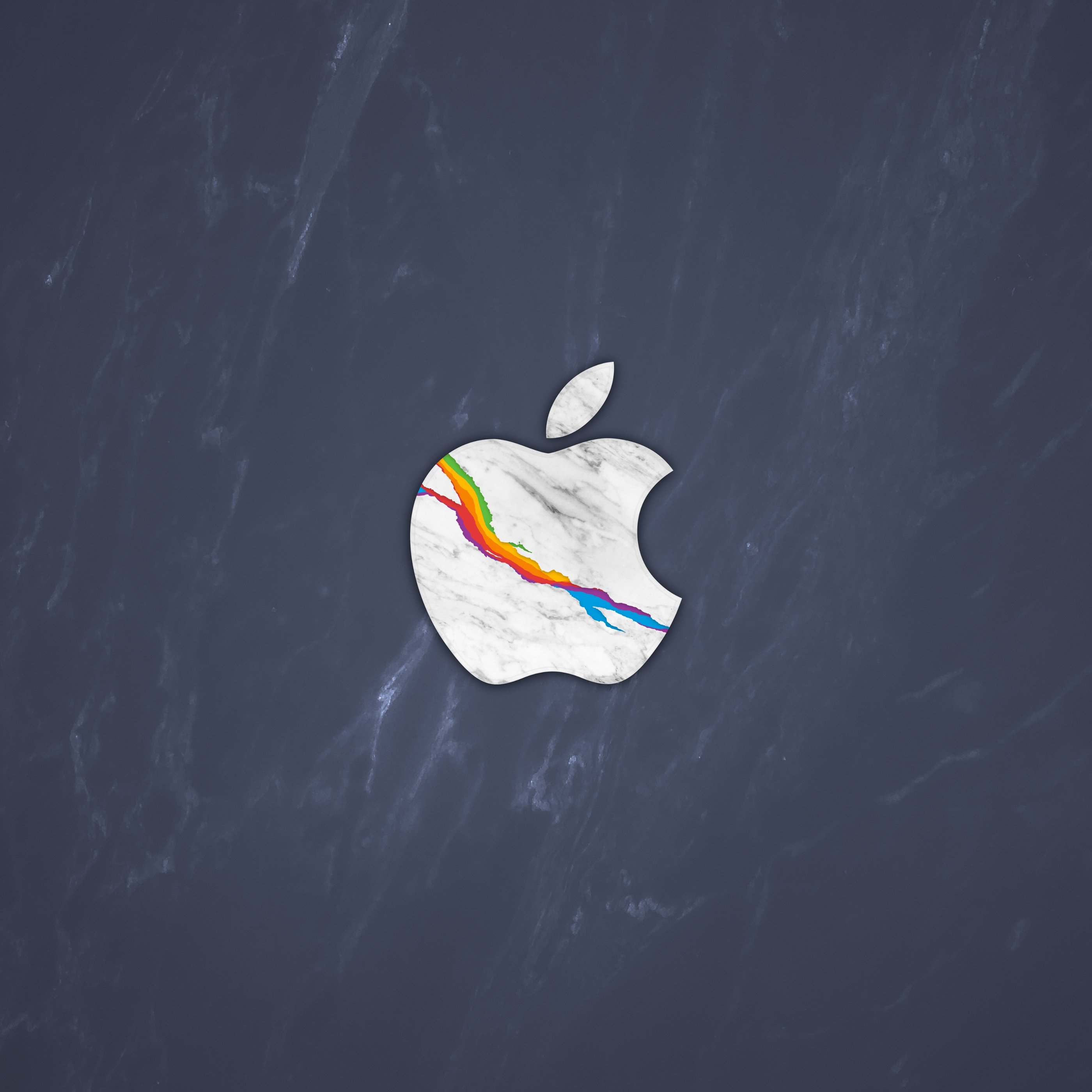 Apple Marble Logo - Wallpapers for Samsung Galaxy Tab S9+ in 2800x2800 resolution