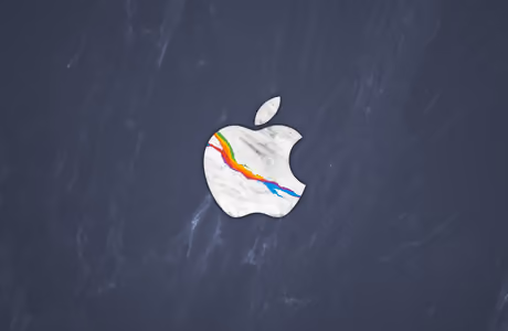 5K обои логотип (5120x2880): Apple Inc, минимализм, логотип, мрамор